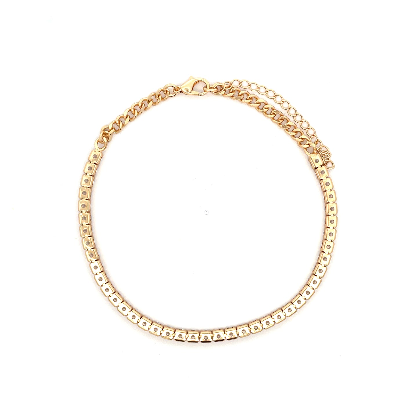 Iced Out Diamond Anklet - Design 06