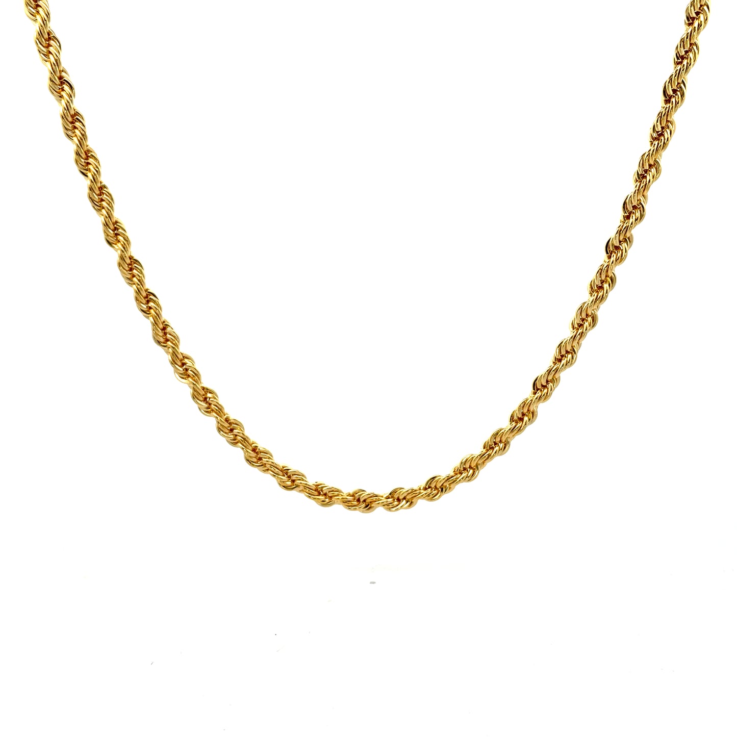 18K Chain Necklace #32 - ROPE 24inch 5mm