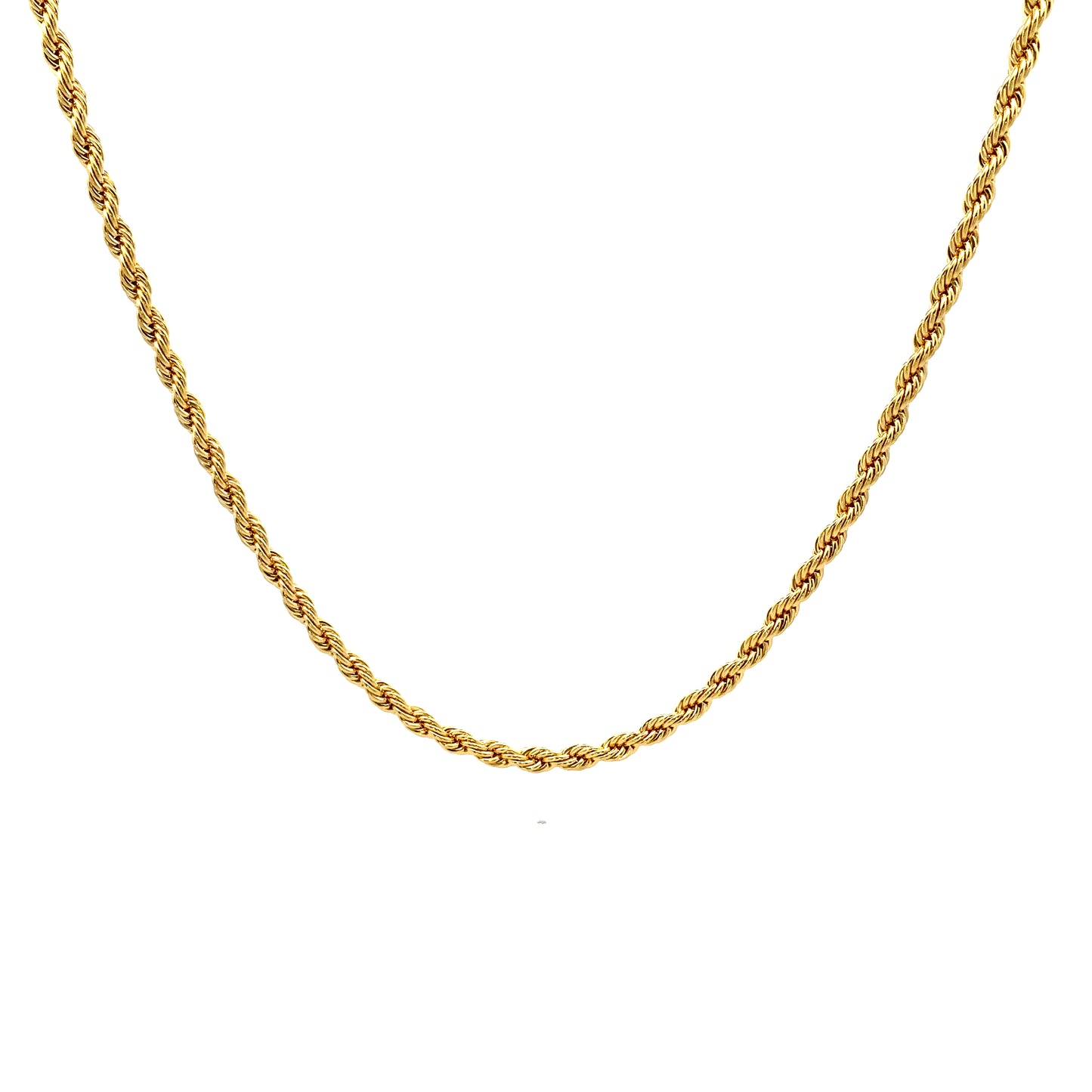 18K Chain Necklace #31 - ROPE 24inch 4mm
