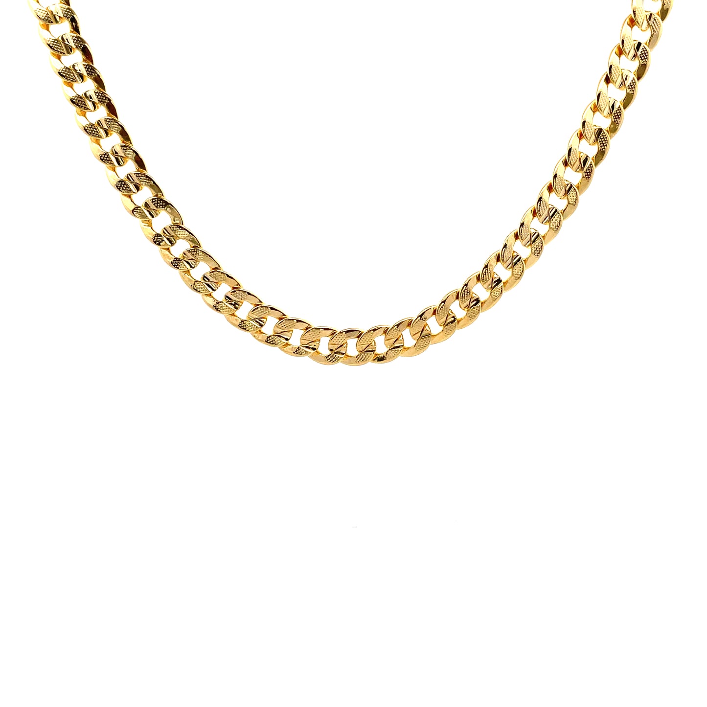 18K Chain Necklace #61 - FROST CUBAN 24inch 10mm