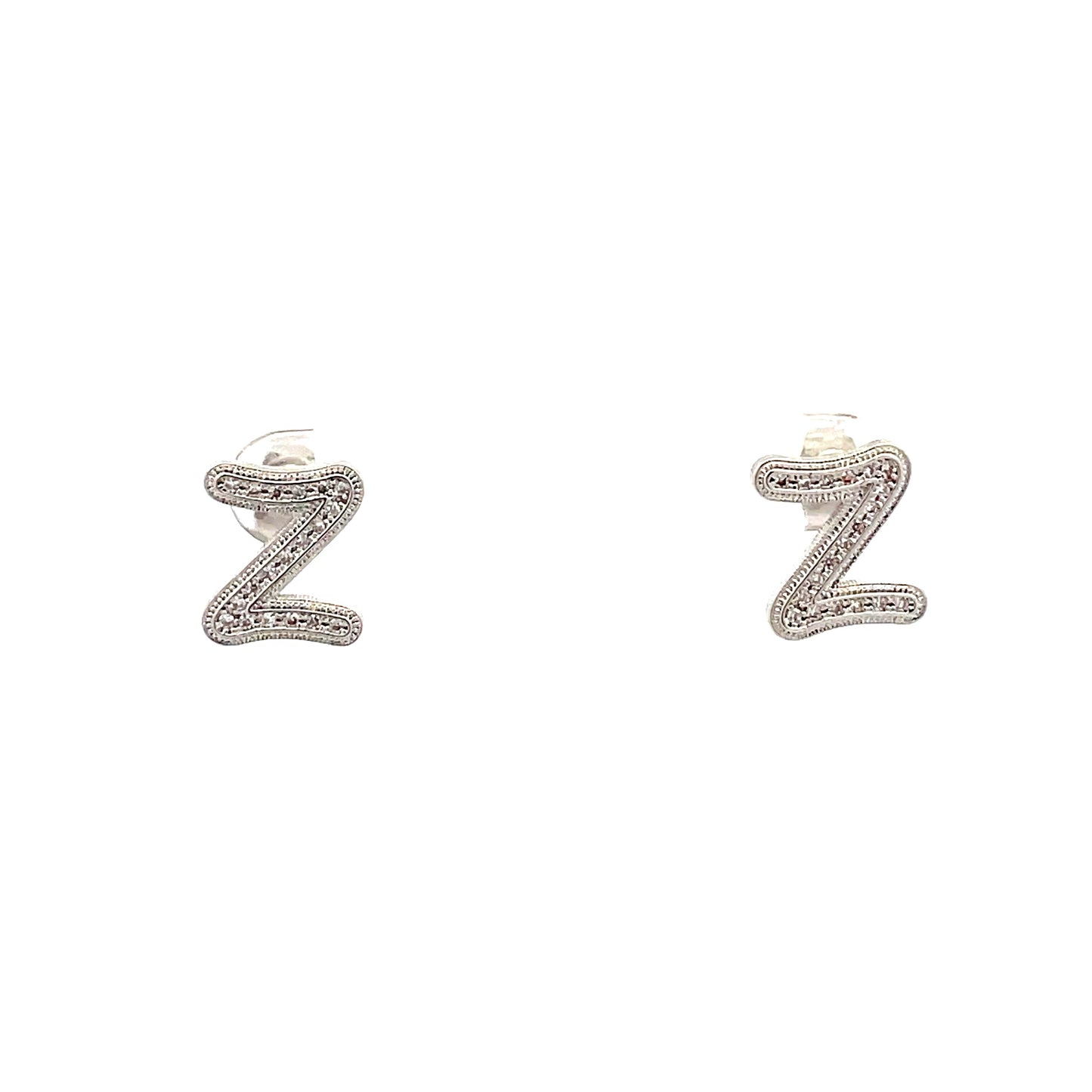 Venus Initial Earrings - Z