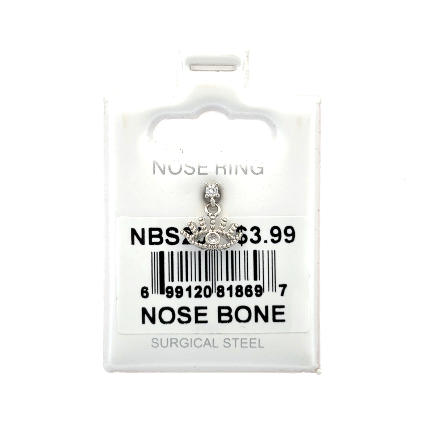 Stainless Steel Nose Ring - Bone #20