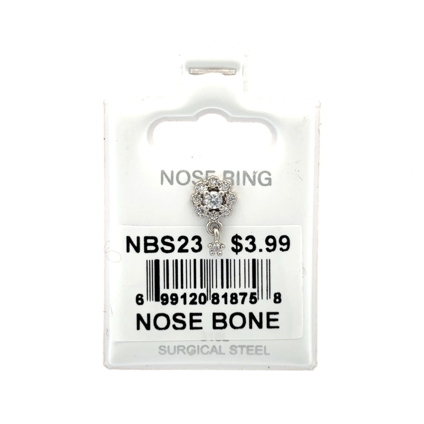 Stainless Steel Nose Ring - Bone #23