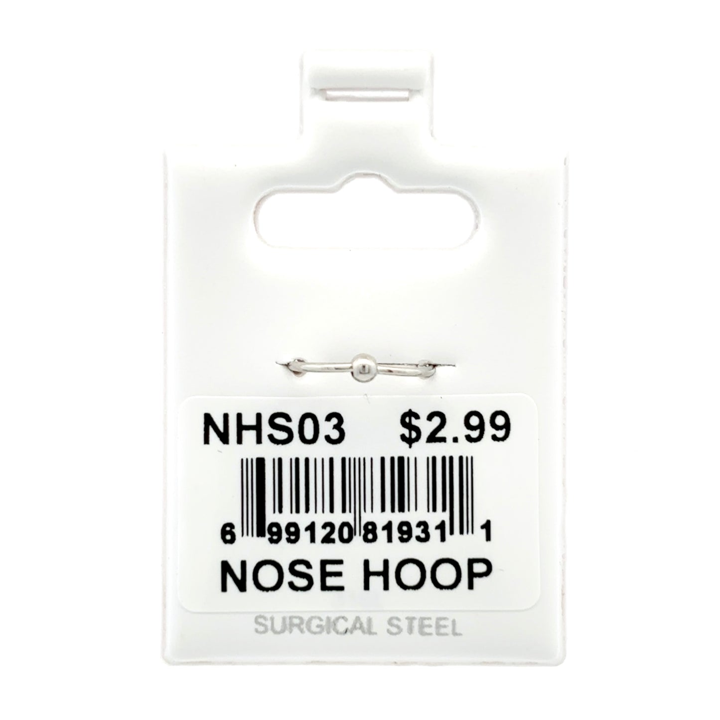 Stainless Steel Nose Ring - Hoop #03