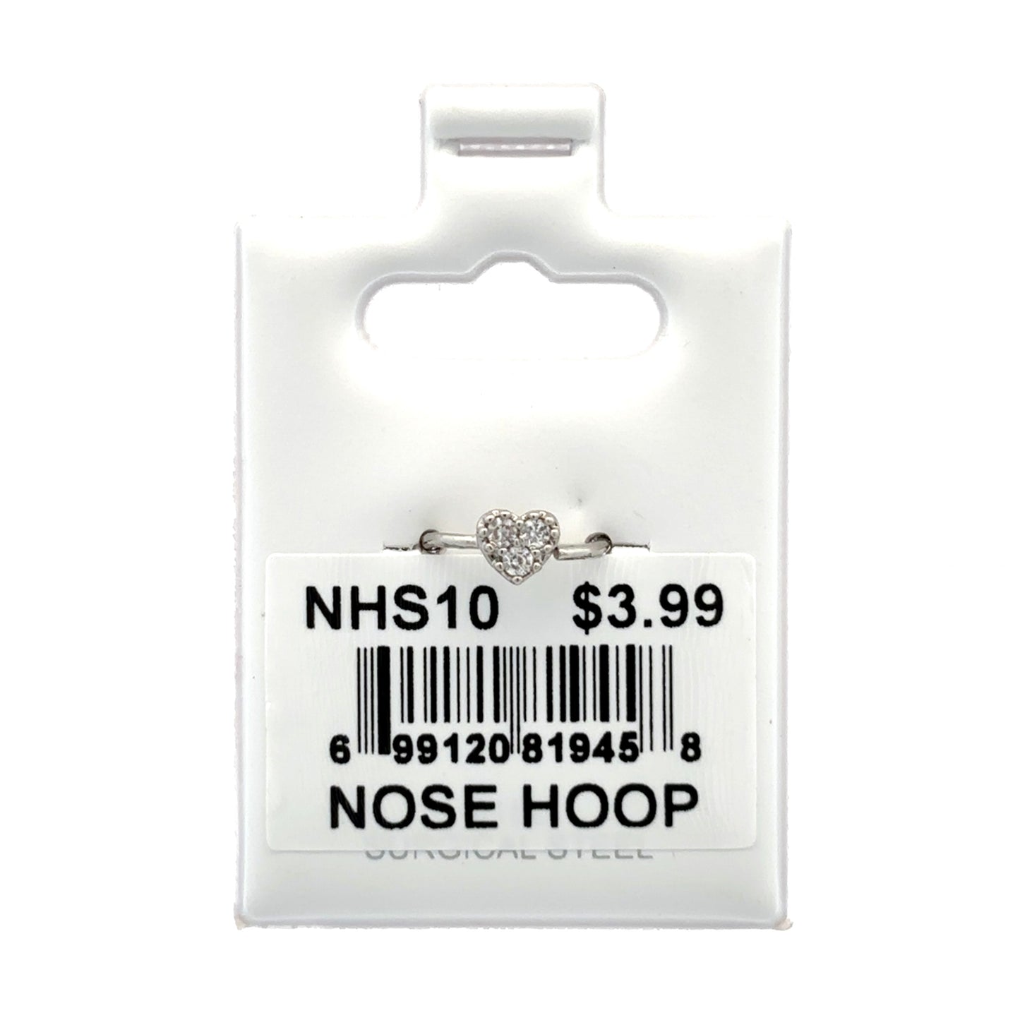 Stainless Steel Nose Ring - Hoop #10