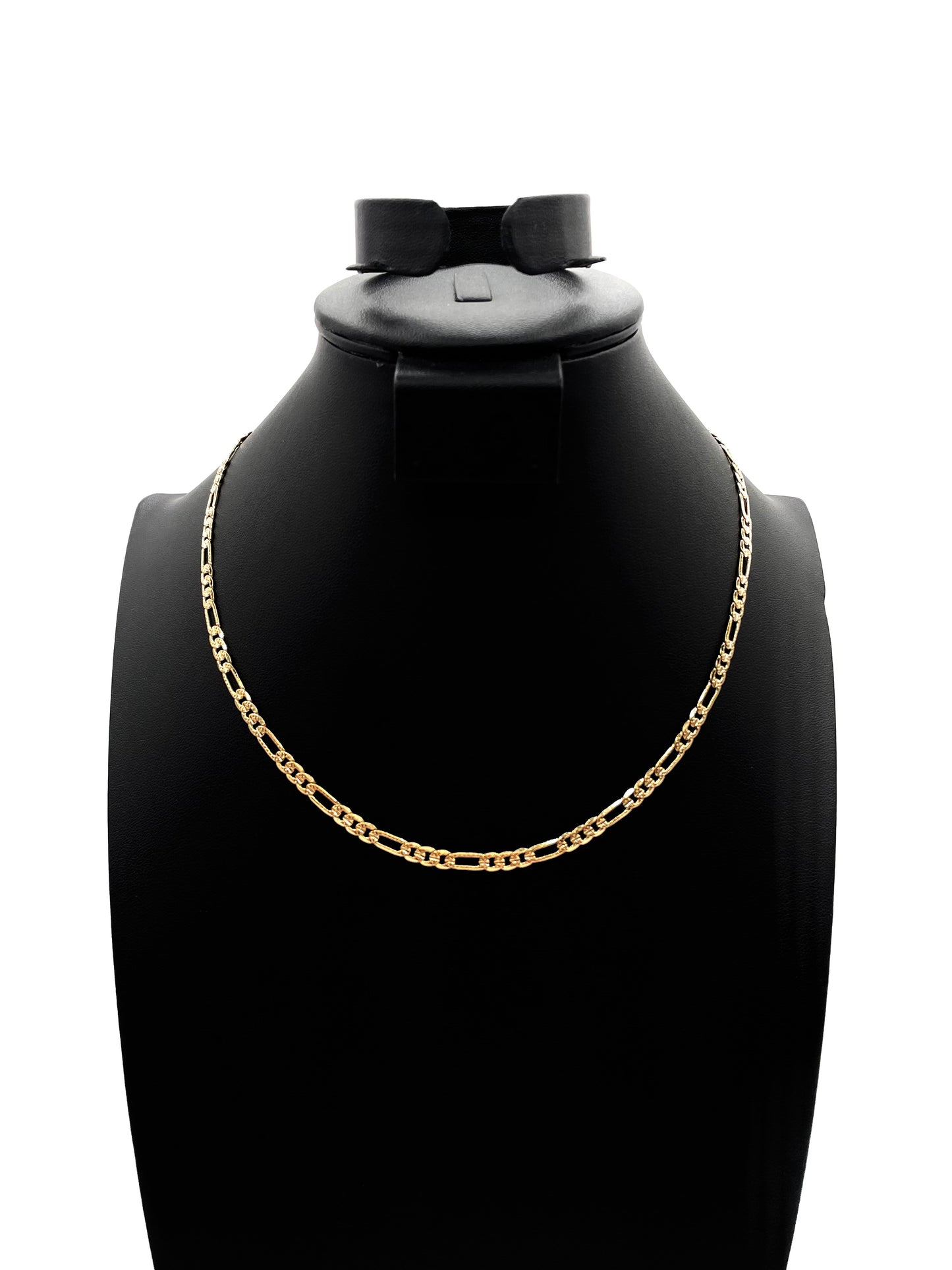 14K Chain Necklace #106 - FROST CUBAN 18inch 4mm