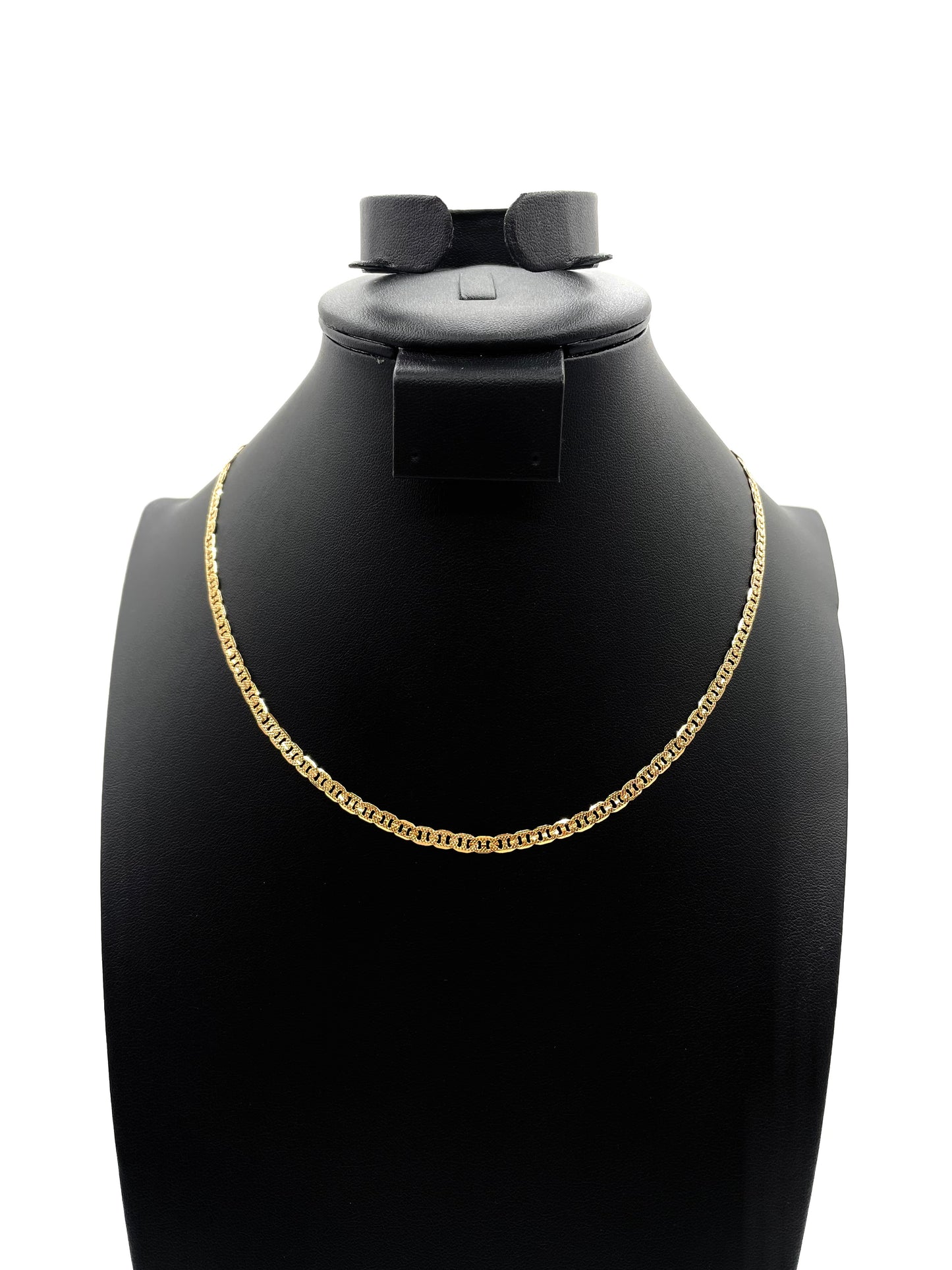 14K Chain Necklace #108 - FROST MARINER 18inch 4mm