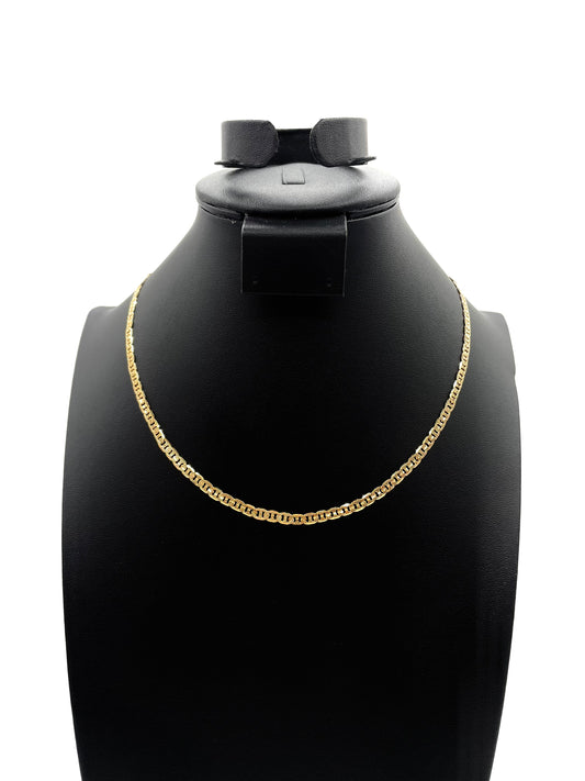 14K Chain Necklace #108 - FROST MARINER 18inch 4mm