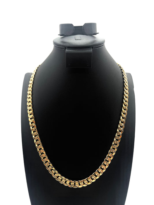 14K Chain Necklace #61 - FROST CUBAN 24inch 10mm