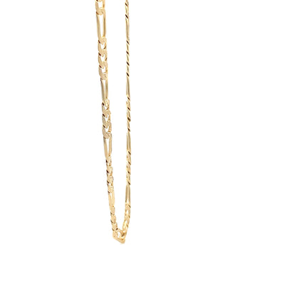14K Anklet #02 - FLAT FIGARO 10"