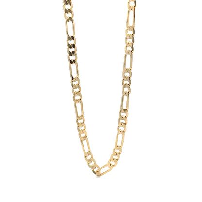 14K Anklet #02 - FLAT FIGARO 10"