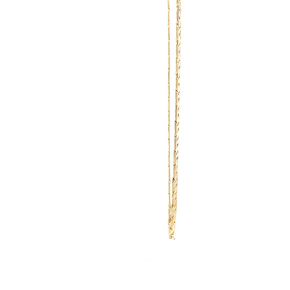 14K Anklet #03 - FLAT MARINER 10"