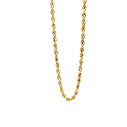14K Anklet #04 - ROPE 10"