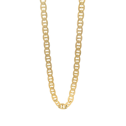 14K Anklet #05 - FROST MARINER 10"