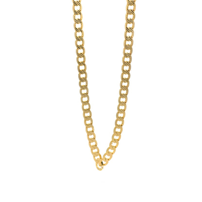 14K Anklet #06 - FROST CUBAN 10"