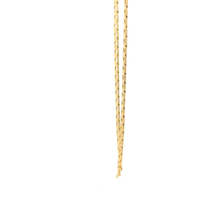 14K Anklet #06 - FROST CUBAN 10"