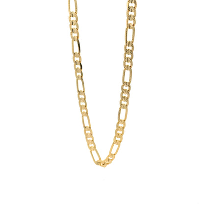 14K Anklet #07 - FROST FIGARO 10"