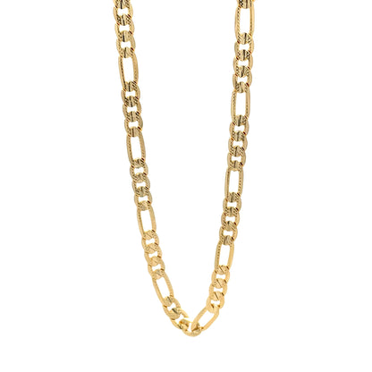 14K Anklet #07 - FROST FIGARO 10"