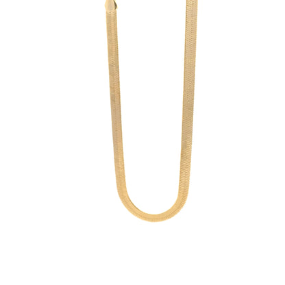 14K Anklet #11 - HARRINGBONE 10"