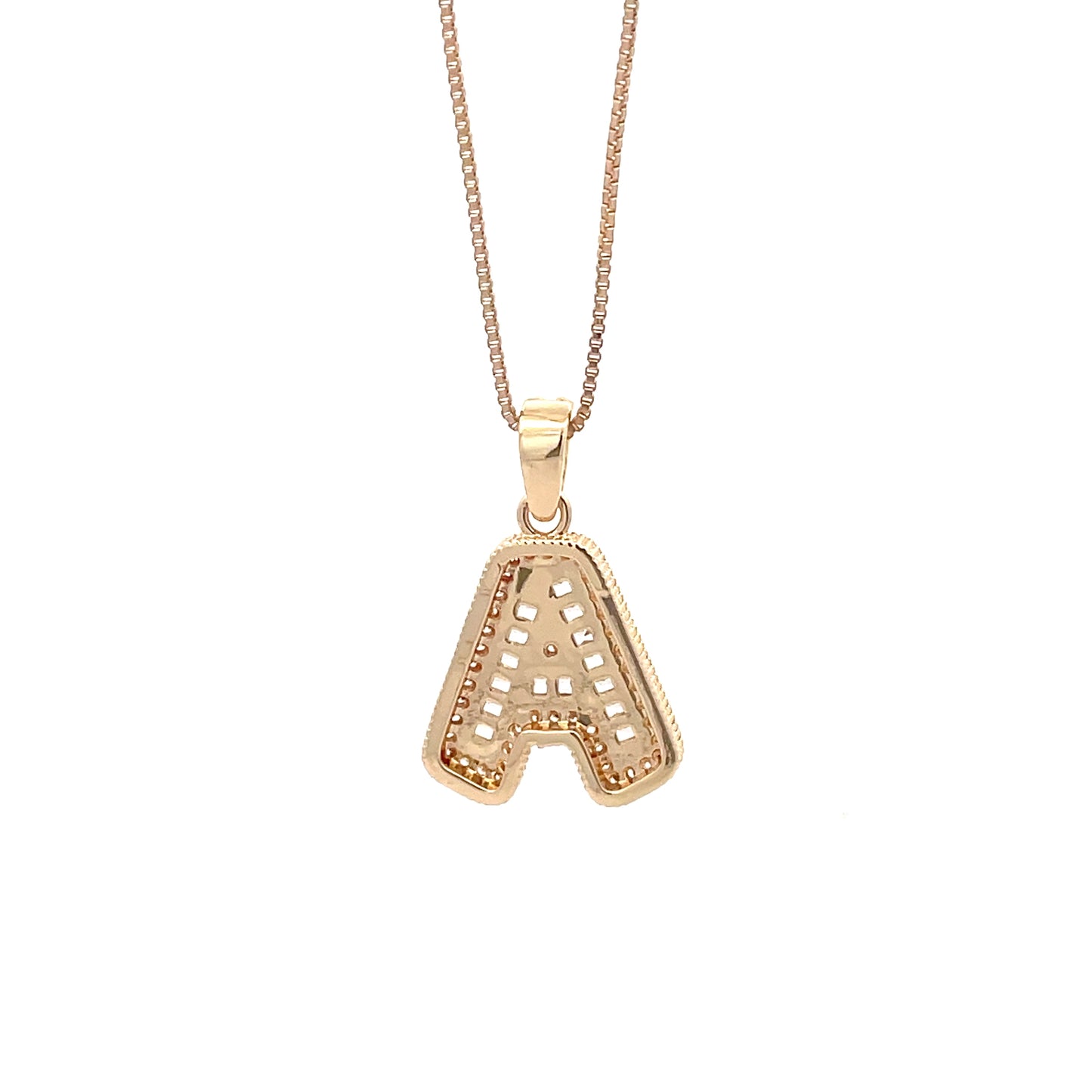 The One Fancy Diamond Necklace - Letter A