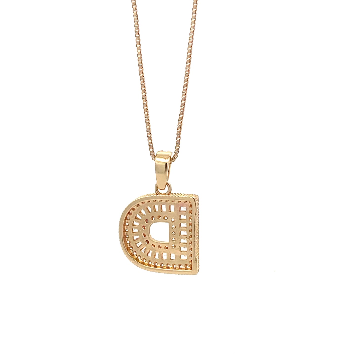 The One Fancy Diamond Necklace - Letter D