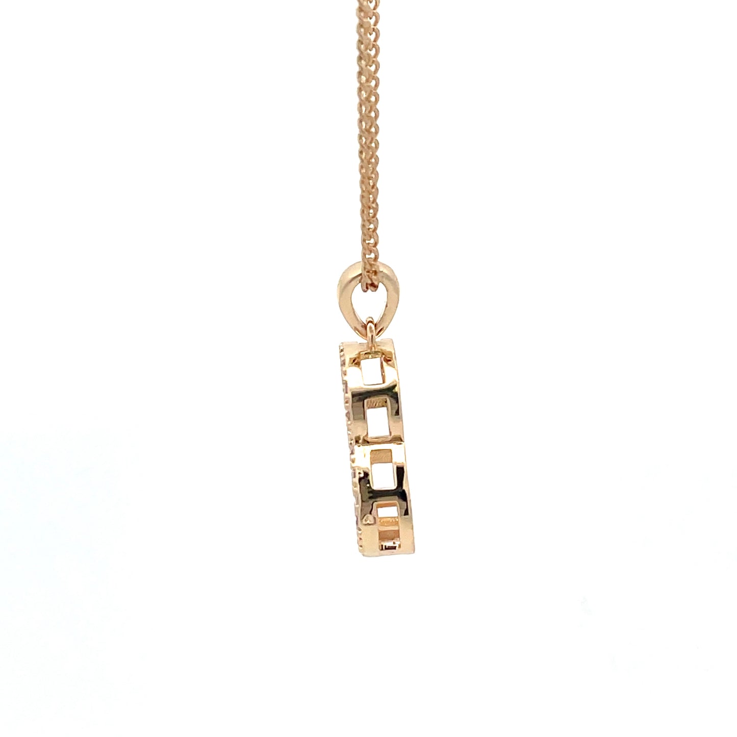 The One Fancy Stone Initial Necklace - Letter B