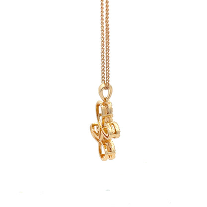 Fancy Stone Initial Necklace - Letter L
