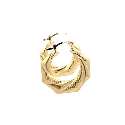 Hug&Kiss Shrimp and Bamboo Mini Earrings - 06