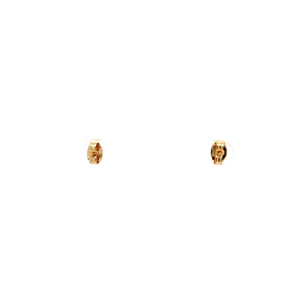 Crown CZ Round Earrings - 03