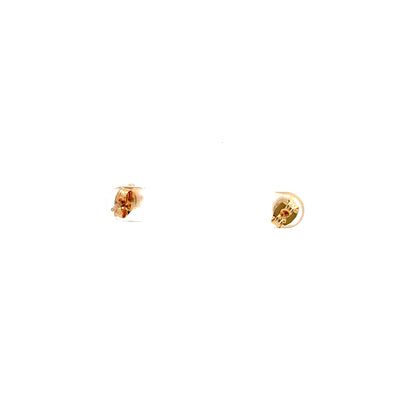 Crown CZ Round Earrings - 05