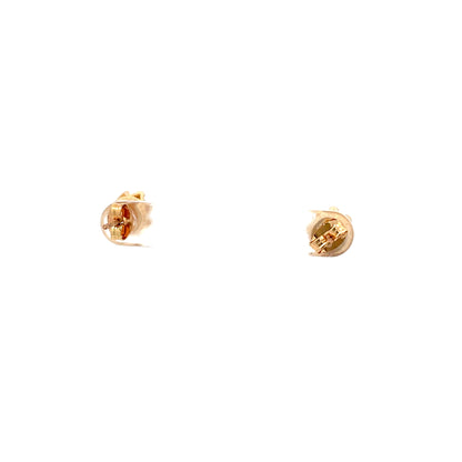 Crown CZ Round Earrings - 07