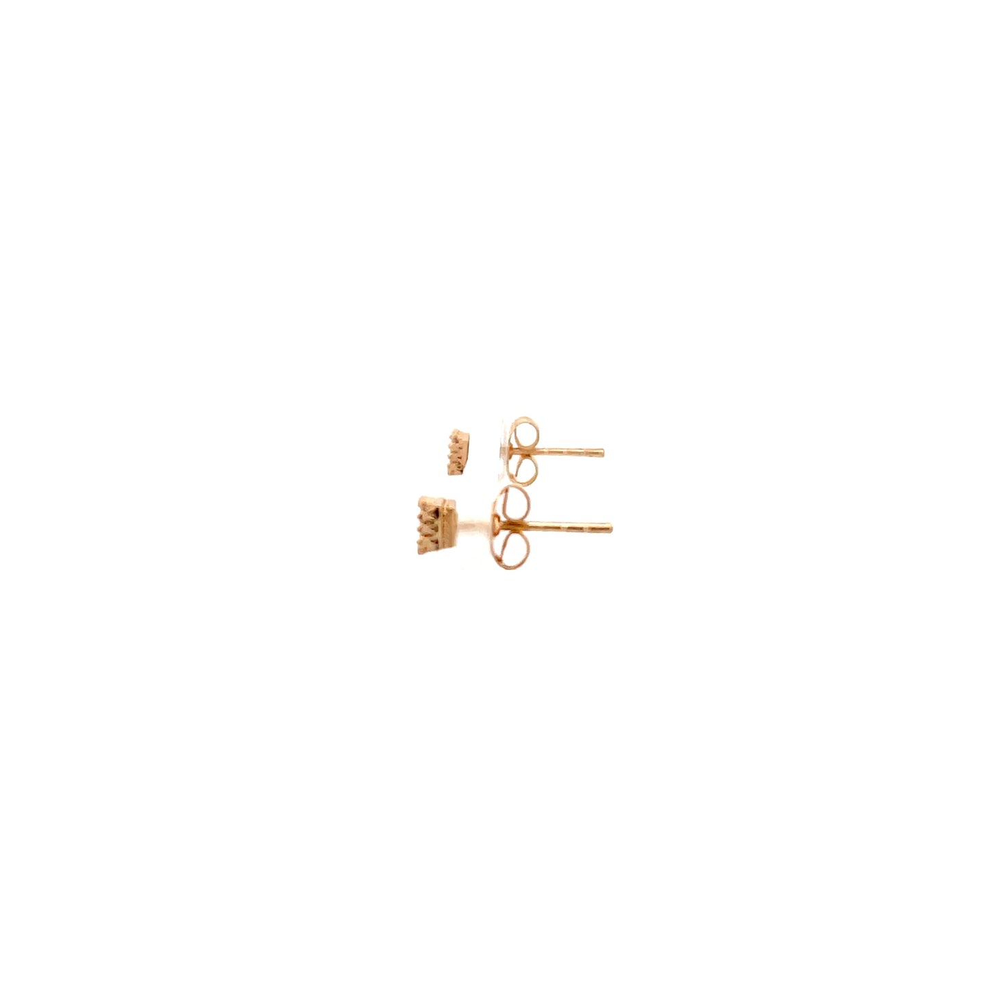 The One Crown CZ Square Earrings - 03