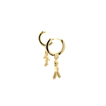 Huggie Hoops & Charm Earrings - Style 04