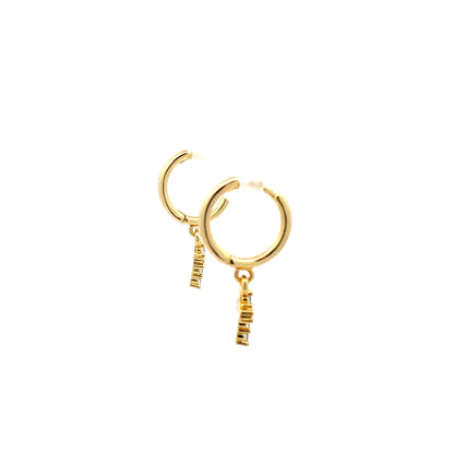 Huggie Hoops & Charm Earrings - Style 16