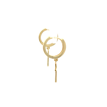 Huggie Hoops & Charm Earrings - Style 24