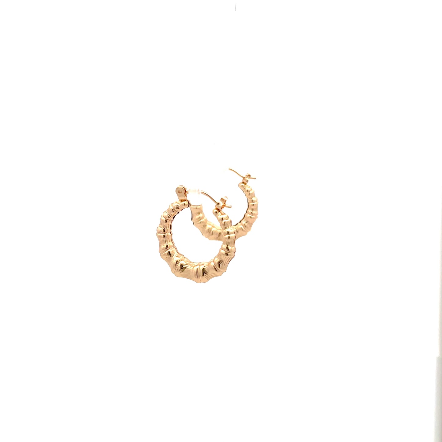 New Bamboo Hoop Earrings 21mm - 01