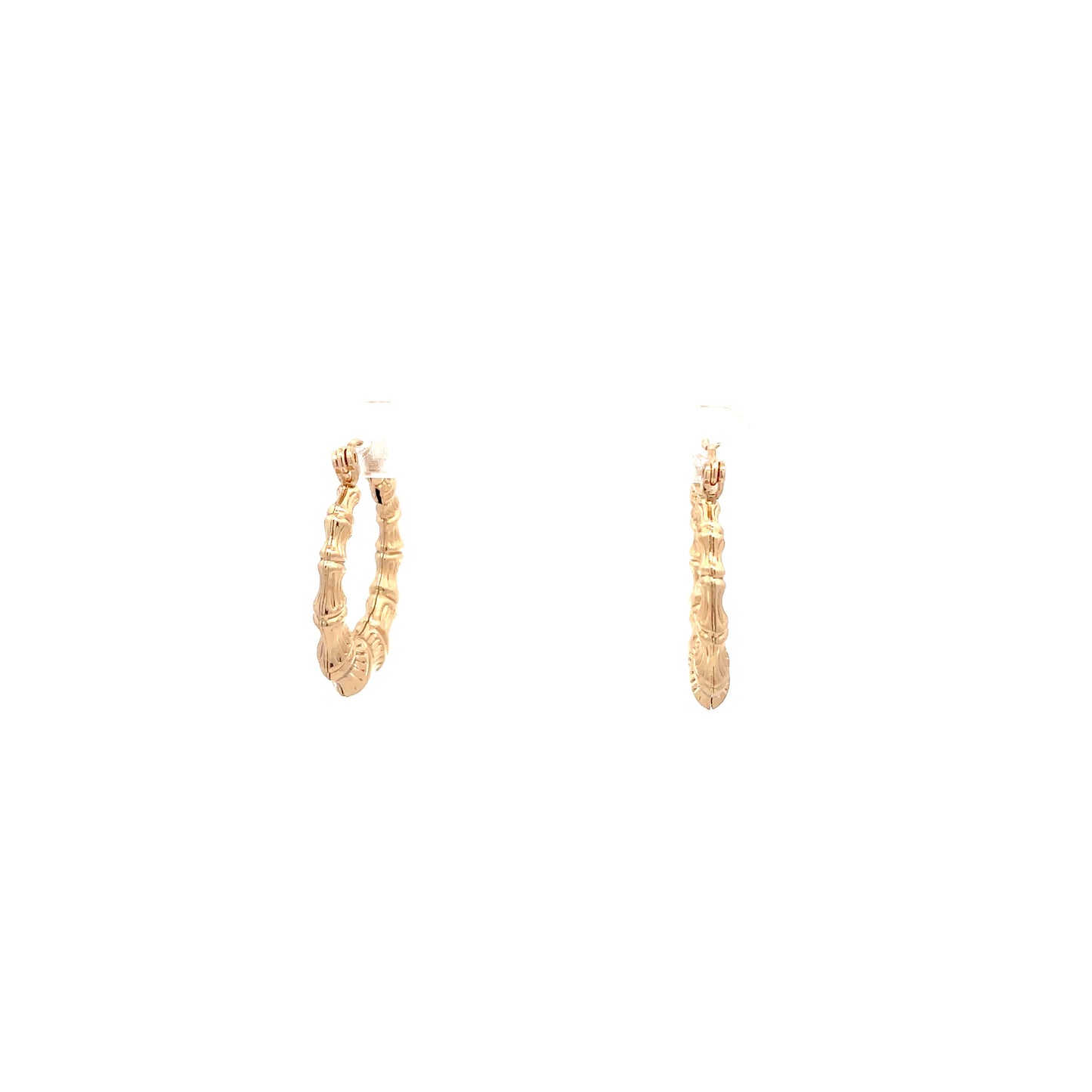 New Bamboo Hoop Earrings 25mm - 02