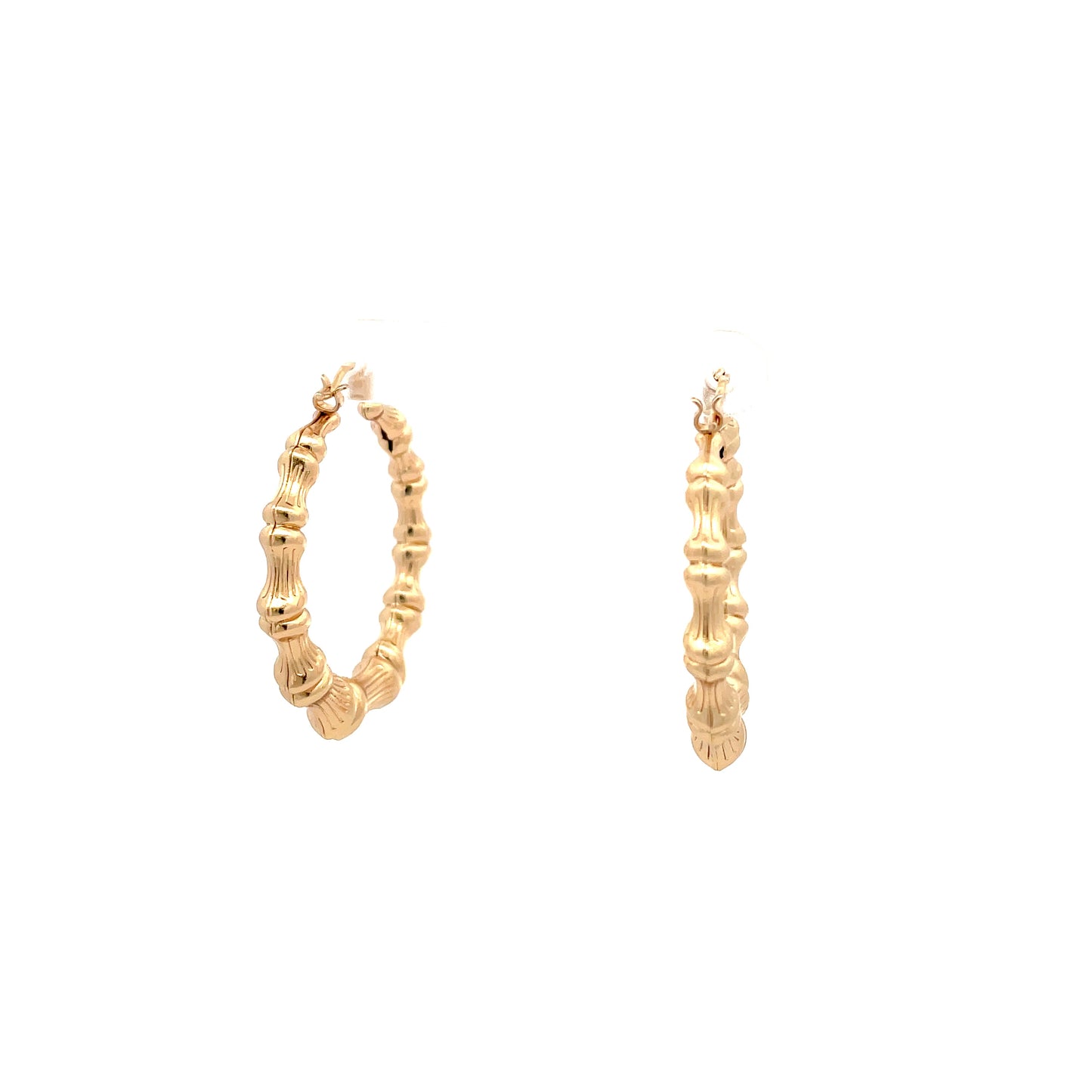 New Bamboo Hoop Earrings 21mm - 02