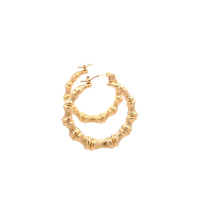 New Bamboo Hoop Earrings - 03