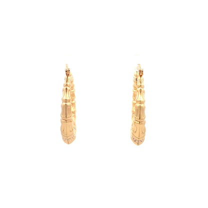 New Bamboo Hoop Earrings - 04