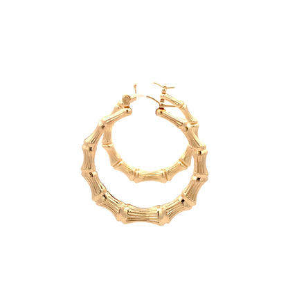 New Bamboo Hoop Earrings - 05