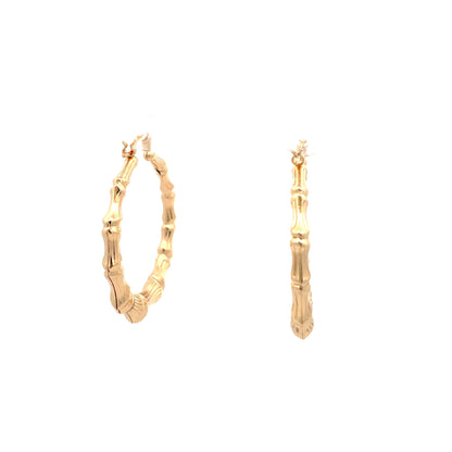New Bamboo Hoop Earrings - 05