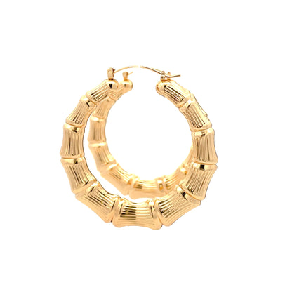 New Bamboo Hoop Earrings - 08