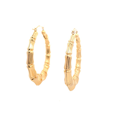 New Bamboo Hoop Earrings - 08