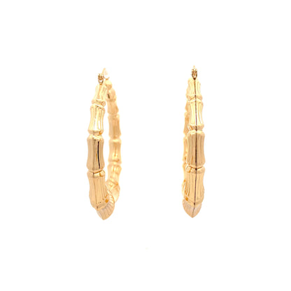 New Bamboo Hoop Earrings - 08