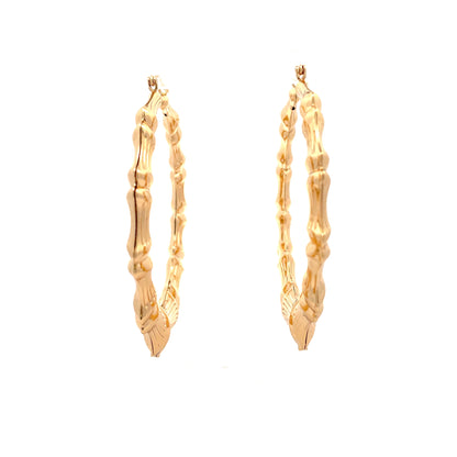 New Bamboo Hoop Earrings - 09
