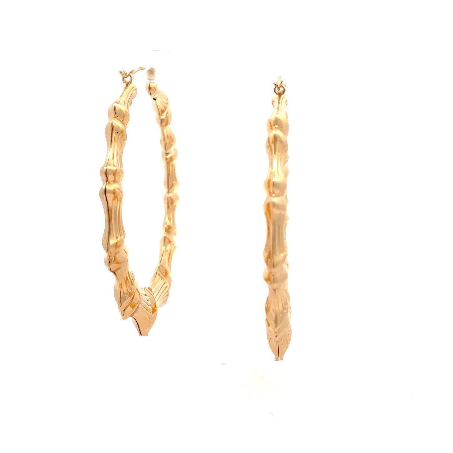 New Bamboo Hoop Earrings 21mm - 05