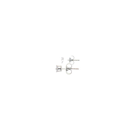 Cubic Zirconia Earrings Round - 4MM
