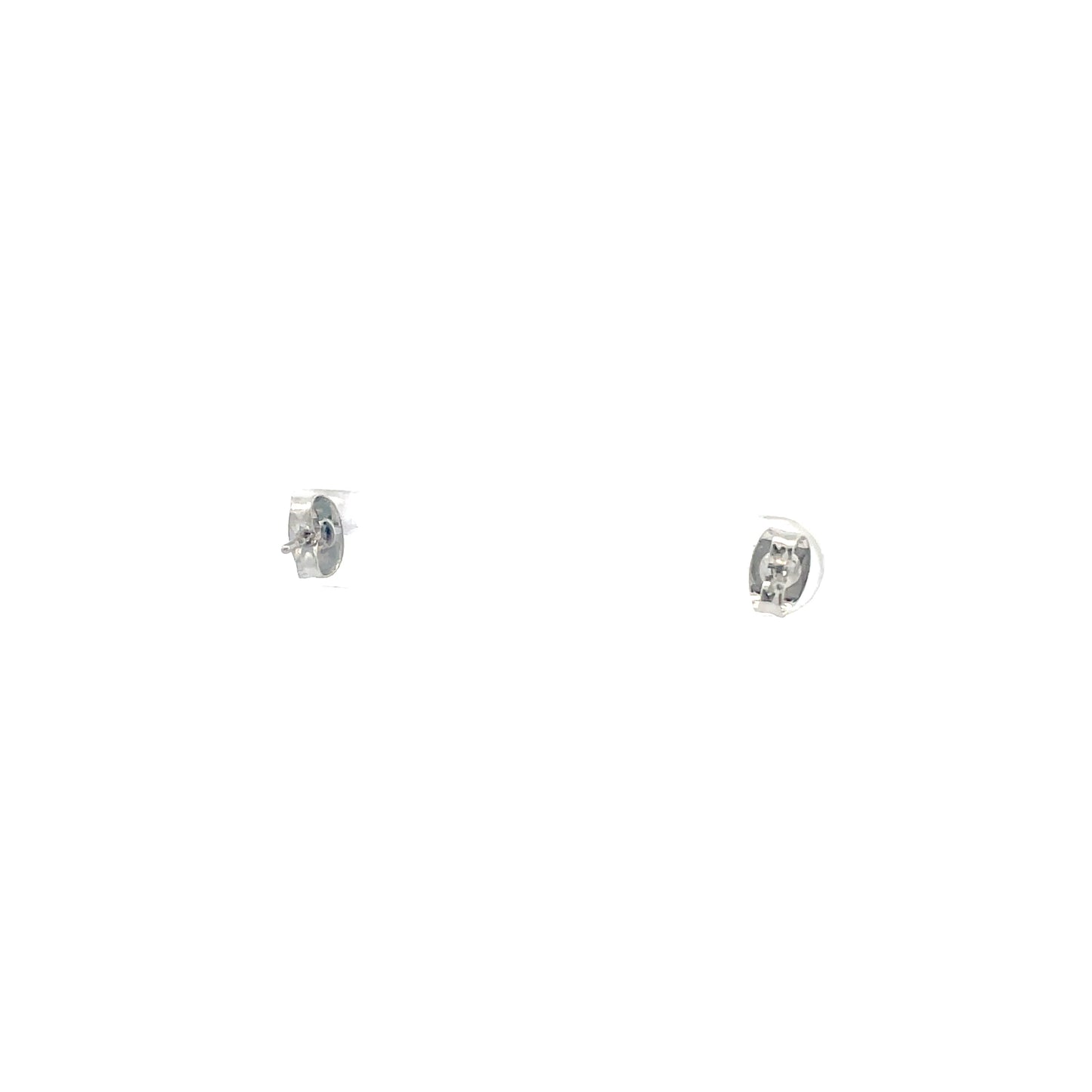 The One Cubic Zirconia Earrings Round - 4MM