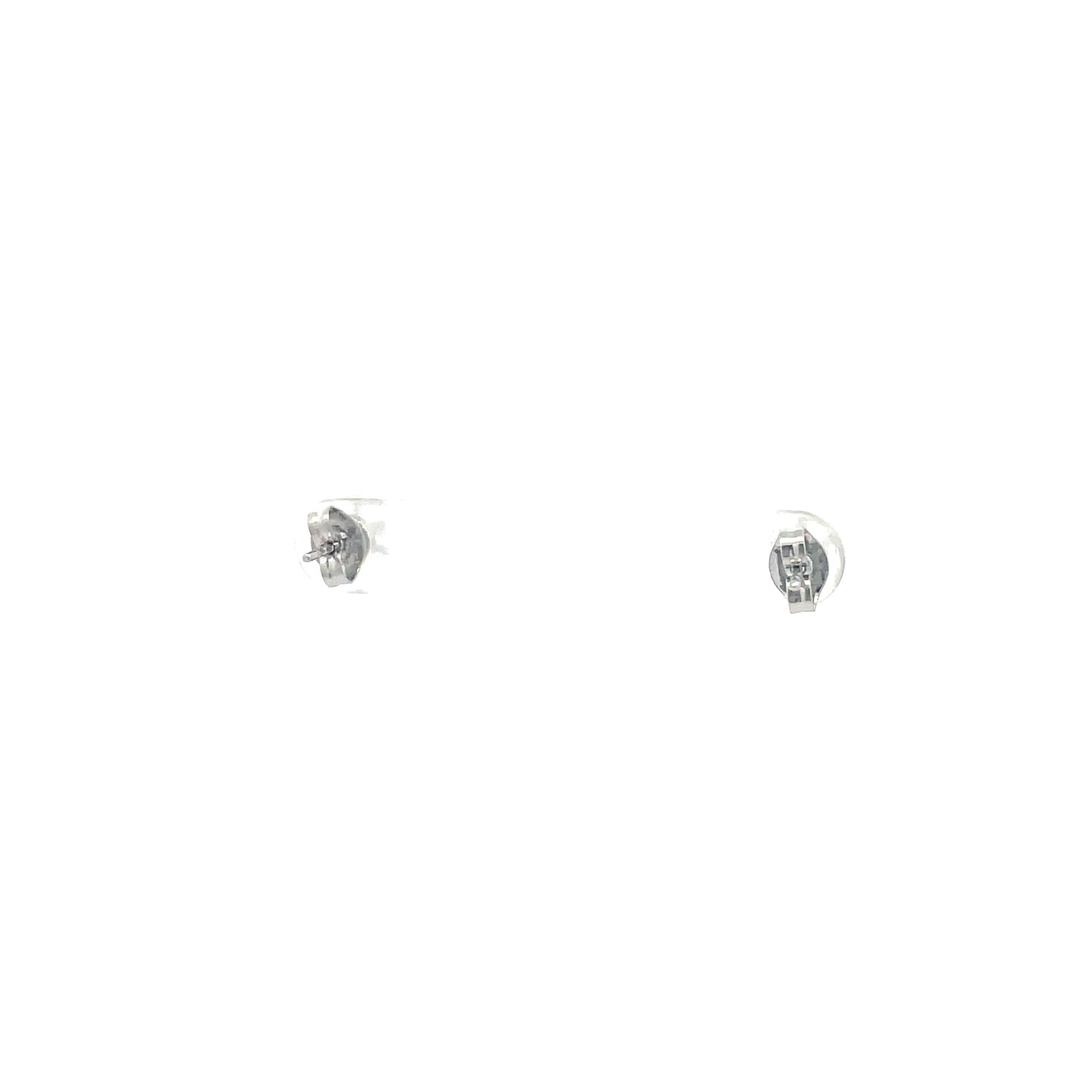 The One Cubic Zirconia Earrings Round - 5MM